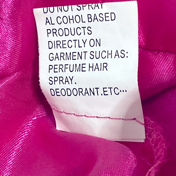 NWT Mac Duggal 67911 Hot Pink Ruffle Tied Cut-Out Chiffon Gown - Sz 10 - Picture 10 of 10